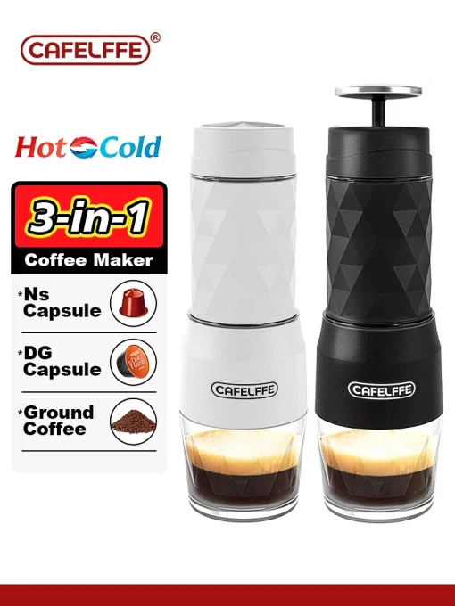 Máquina de Café Portátil Cafelffe 3 em 1