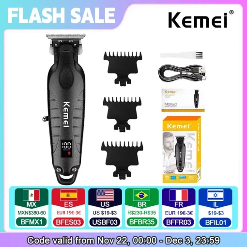 Máquina de corte profissional Kemei KM-2293