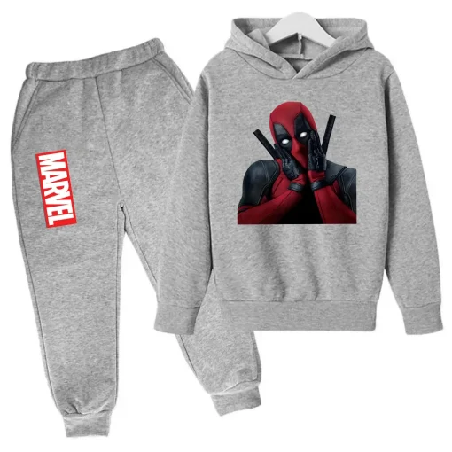 Marvel Deadpool Infantil Moletom com Calça 2pç Conj. Roupas