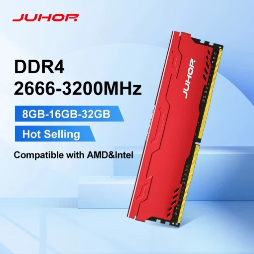 Memória RAM JUHOR DDR4 8G 16G 32G 2666 3200MHz