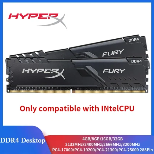 Memória de Desktop RAM DDR4 HyperX Fury