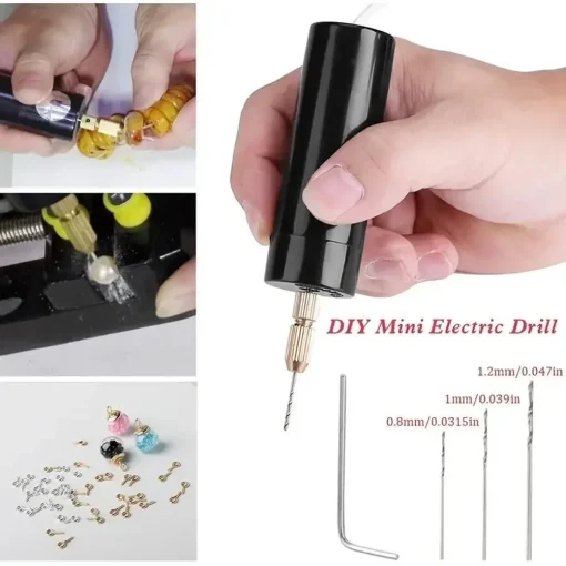 Mini broca elétrica portátil DIY USB elétrica