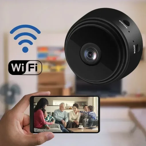 Mini câmeră de supraveghere wireless, WiFi