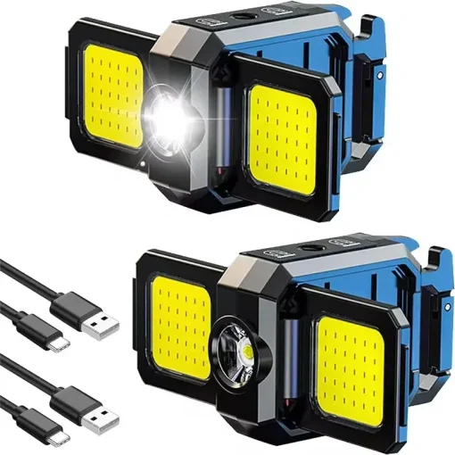 Mini-lanterna de chaveiro com 1000LM COB LED