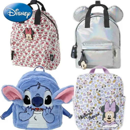 Mochila Grande Capacidade Escolar Feminina Mickey Minnie