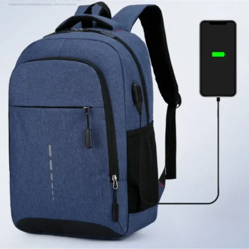 Mochila Masculina Grande Capacidade Simples Moda Viagem Estudantil Bolsa de Computador