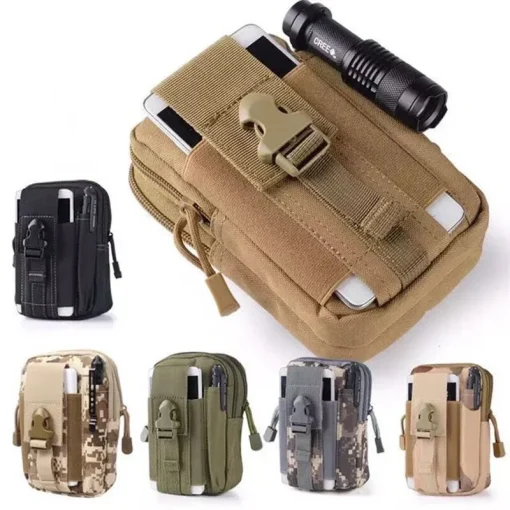 Mochila Pochete Tactical Leg Bag Areia