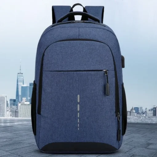 Mochila de Nylon Simples e Moderna Casual de Trabalho Bolsa de Computador Grande Capacidade