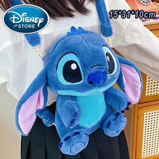 Mochila de pelúcia nova da Disney com ponto azul japonês