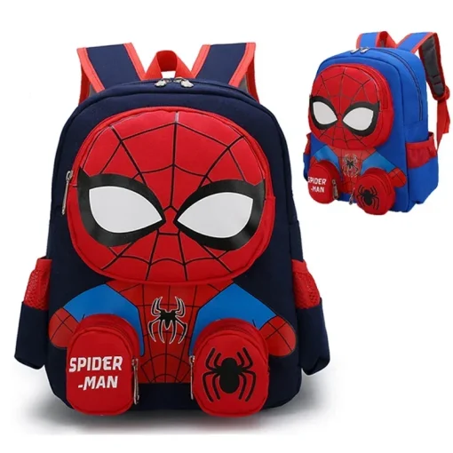 Mochilas Spiderman Super-heróis Escola Infantil Bolsa 3D