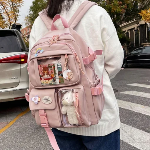 Mochilas femininas fofas à prova d'água