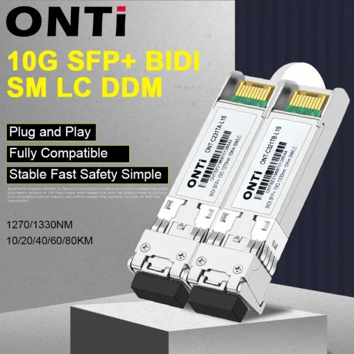 Módulo SFP+ SM WDM LC BIDI 10G ONTi 12701330nm