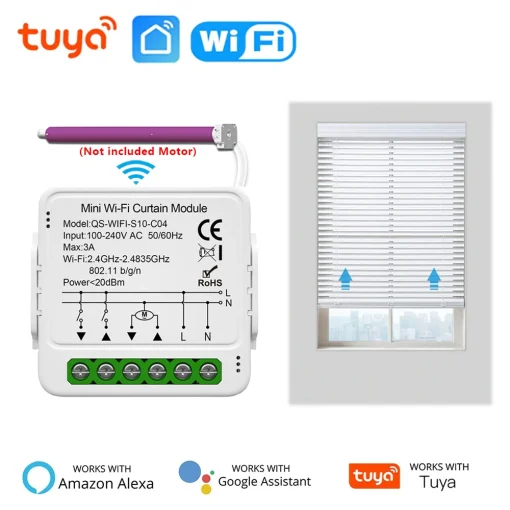 Módulo de Interruptor para Cortina Inteligente WiFi Tuya