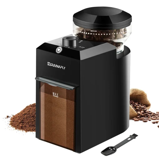 Moedor Automático de Café com Rebarba Elétrico