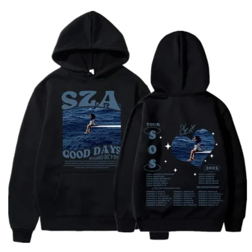 Moletom com capuz estampado Unisex SZA SOS Good Days