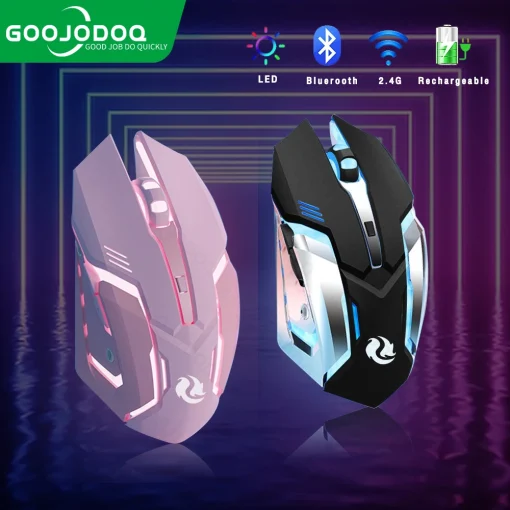 Mouse Gamer Recarregável 2.4G Sem Fio