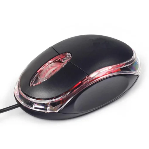 Mouse Ótico Mini Com Fio USB Design Ergonômico