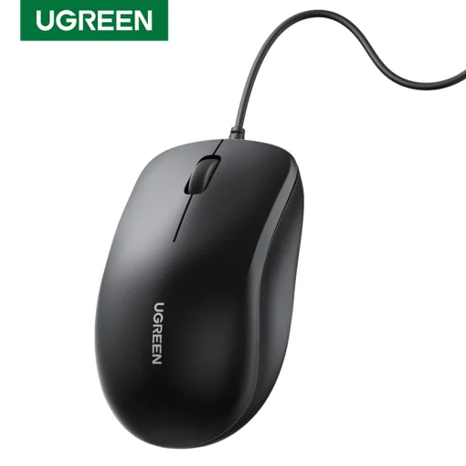 Mouse USB com fio ergonômico UGREEN