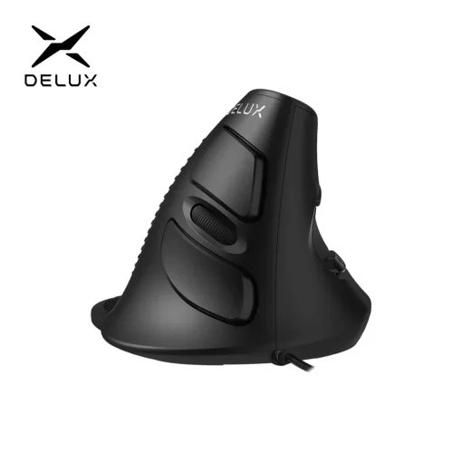 Mouse Vertical Ergonômico Delux M618 BU