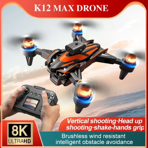 NOVO K12Max UAV Tela Controle 5G 8K Câmera HD