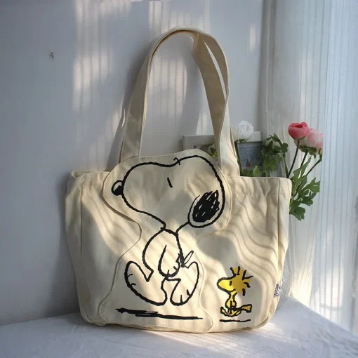 Nova Bolsa Tiracolo Estudante Fofa Snoopy