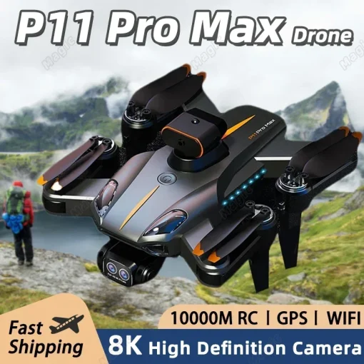 Novo Drone RC P11 Pro 8K Profissional com Fotografia UAV