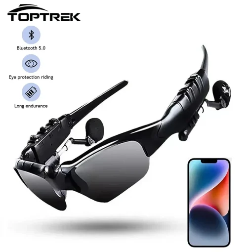 Óculos de Ciclismo Bluetooth Sem Fio para Esportes Toptrek