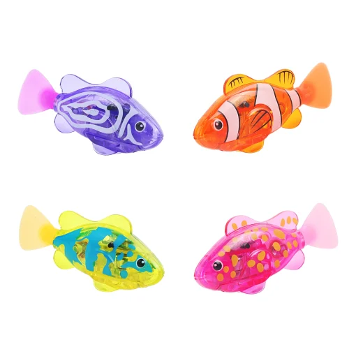 Peixe Sensorial Eletrônico Iluminado Brinquedo Banho Ducha Natação