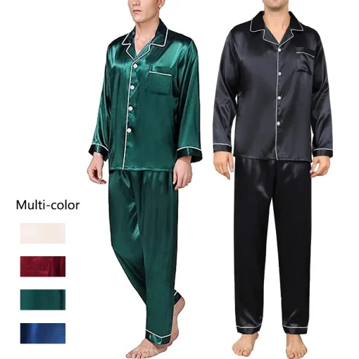 Pijama Masculino de Seda