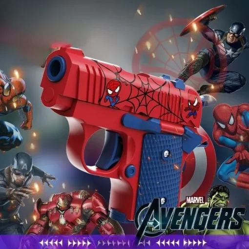 Pistola Cenoura Homem-Aranha Hulk Homem de Ferro