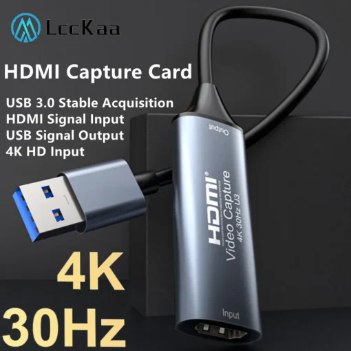 Placa de Captura LccKa USB 3.0 4K HDMI