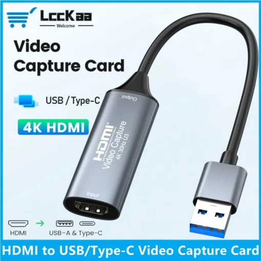 Placa de Captura de Vídeo 4K USB 3.0Tipo-C