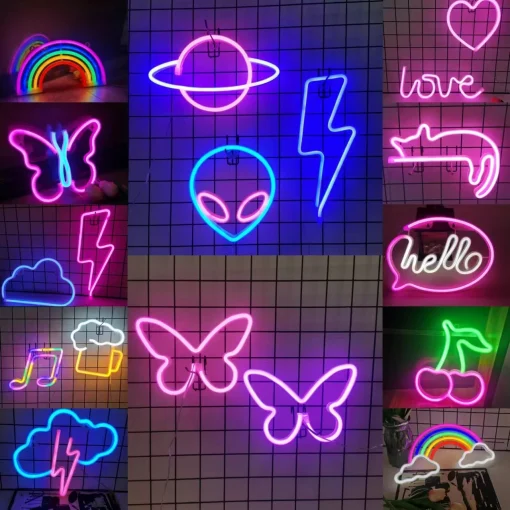 Placa gelo LED neon até 50 cm, USBbateria