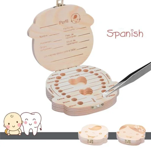 Porta-dentes de leite infantil espanhol