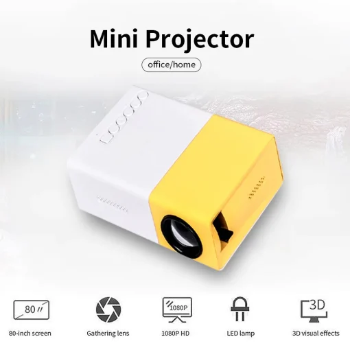 Projetor LED Mini YG300