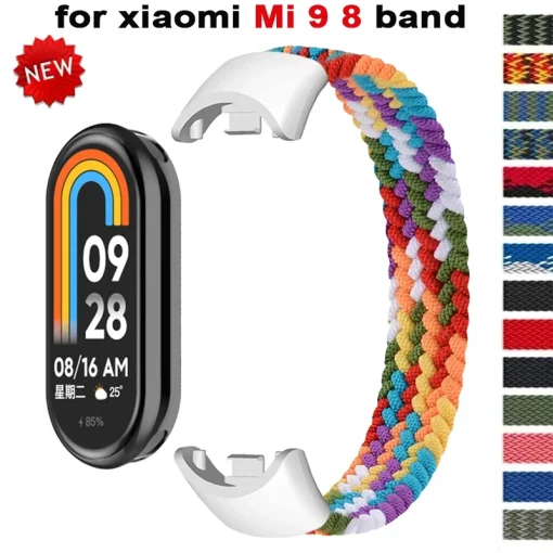 Pulseira Náilon Trançado para Xiaomi Mi Band 9 8