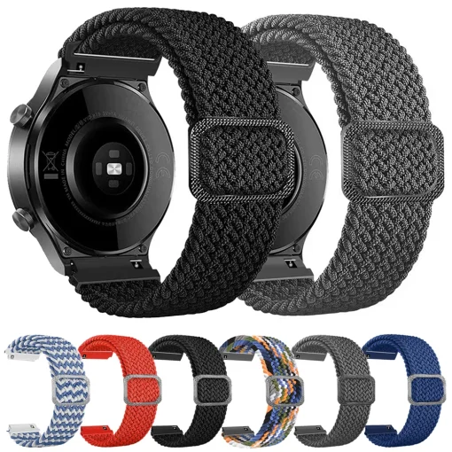 Pulseira Nylon 20mm 22mm para Xiaomi Watch S2 S3 Pro