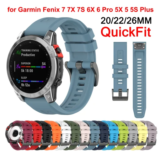 Pulseira Silicone Garmin fenix 7X 7 7S