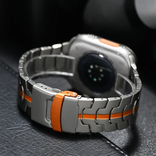 Pulseira de aço inoxidável de luxo para Apple Watch