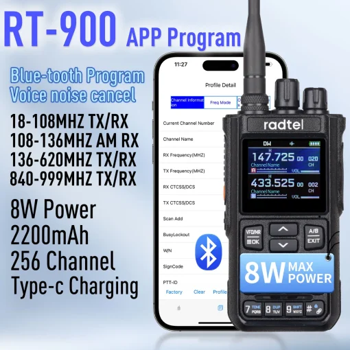 Radio Comunicador RT-900 Radtel 10W