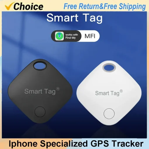 Rastreador GPS Bluetooth inteligente funciona com Find My APP