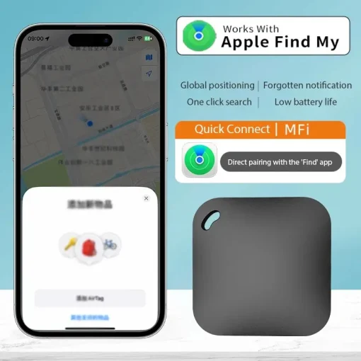 Rastreador GPS Bluetooth inteligente para Apple Find My