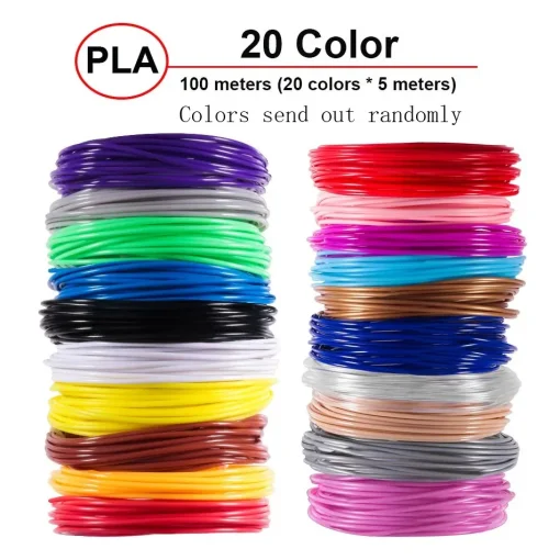 Recargas Caneta 3D Pla 5M 20 Cores