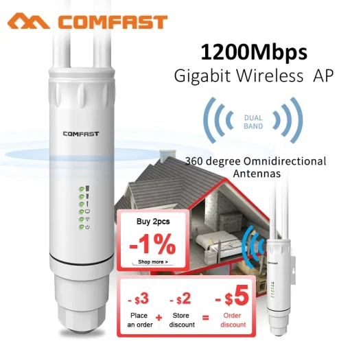 Reforço de Wifi Suspenso Comfast Alta Potência AC1200