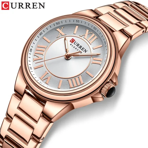 Relógio Feminino CURREN 9091 Quartzo Moda Simples