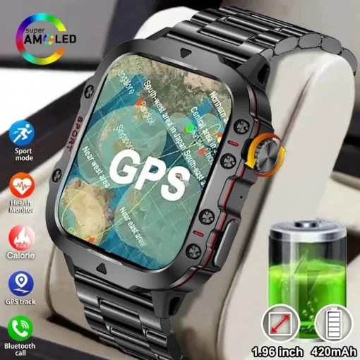 Relógio Inteligente GPS Militar Resistente Xiaomi 2024