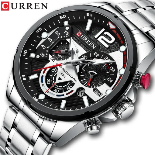 Relógio Masculino CURREN Sports Quartz Cronógrafo