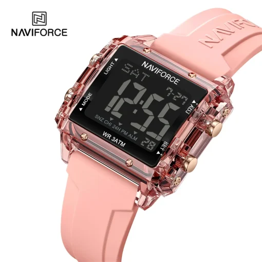 Relógio esportivo digital de silicone NAVIFORCE