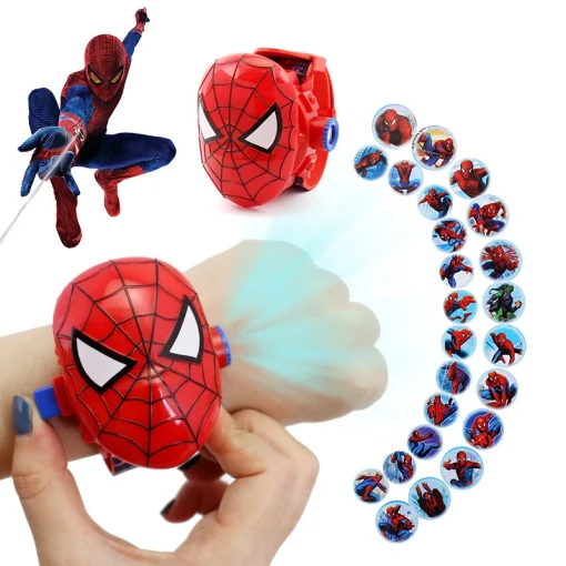 Relógio projetor Disney Marvel Homem Aranha