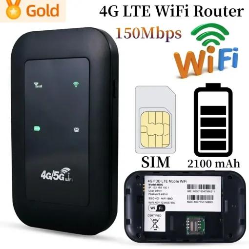 Roteador 4G LTE de Bolso 150Mbps